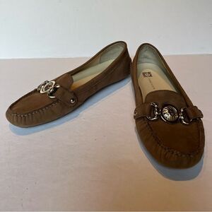 Anne Klein Women's Moccasins Brown Suede Size 8 1/2M